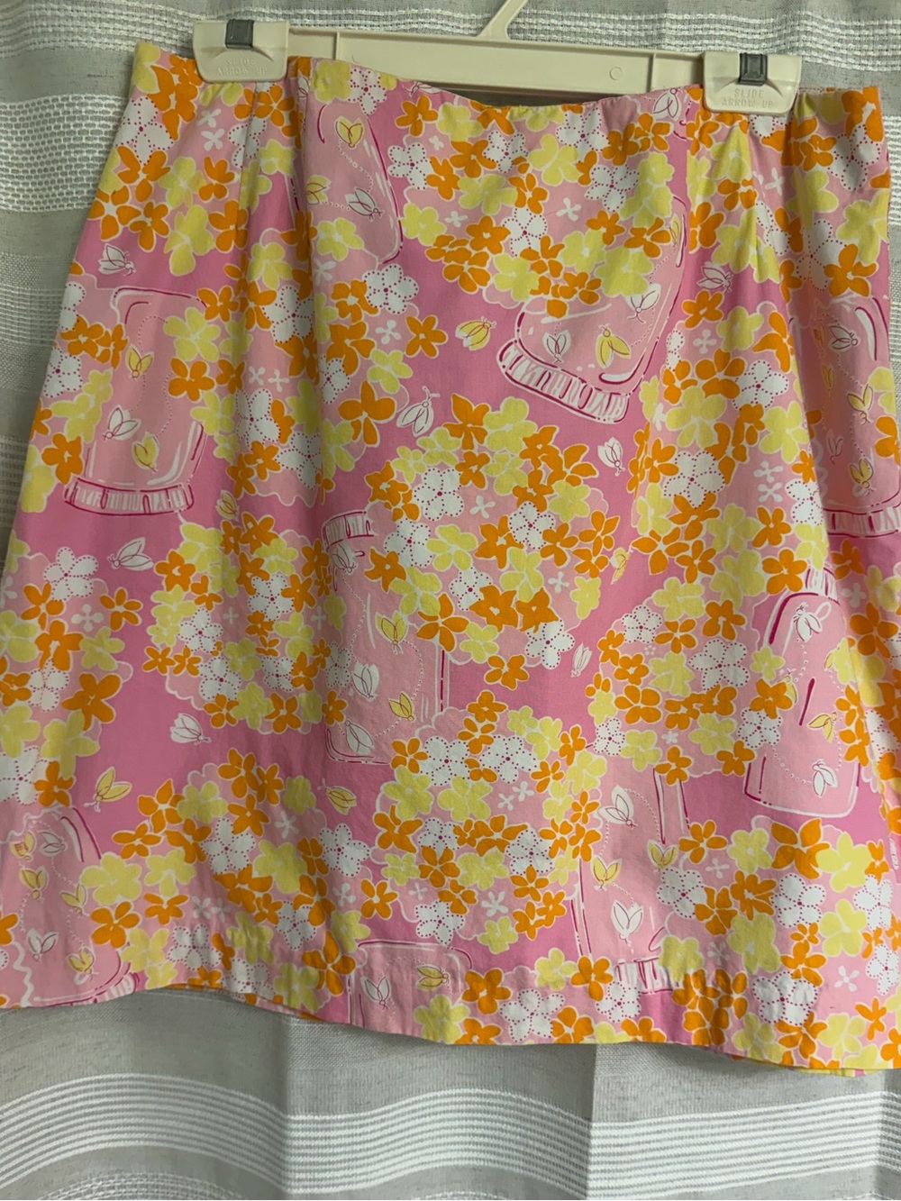 Lilly Pulitzer Floral Pink A-Line Skirt